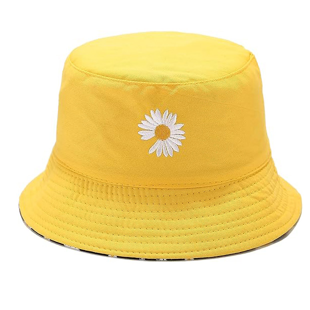 Klobouk kbelíku vyšívání